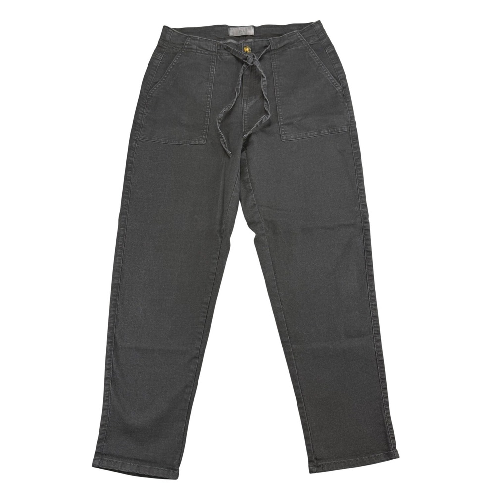 BKE High Rise Utility Straight Leg Pant Faded Black Drawstring Waist Size 29 Y2K
